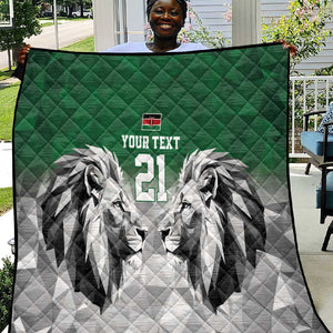 Custom Rugby Africa Kenya Quilt Green Kenyan 22-23 Motif - African Pride