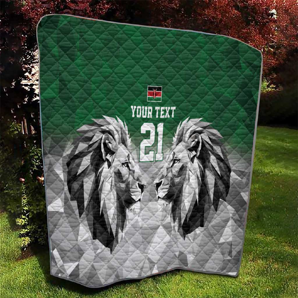 Custom Rugby Africa Kenya Quilt Green Kenyan 22-23 Motif - African Pride