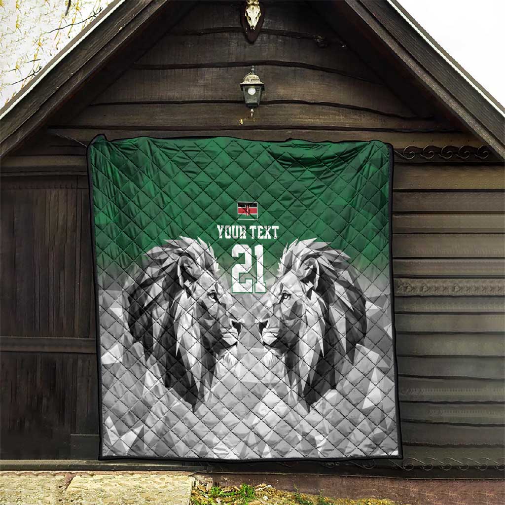 Custom Rugby Africa Kenya Quilt Green Kenyan 22-23 Motif - African Pride