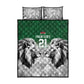 Custom Rugby Africa Kenya Quilt Bed Set Green Kenyan 22-23 Motif - African Pride