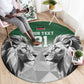 Custom Rugby Africa Kenya Round Carpet Green Kenyan 22-23 Motif - African Pride