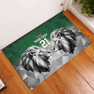 Custom Rugby Africa Kenya Rubber Doormat Green Kenyan 22-23 Motif - African Pride