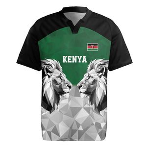 Custom Rugby Africa Kenya Rugby Jersey Green Kenyan 22-23 Motif - African Pride