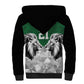 Custom Rugby Africa Kenya Sherpa Hoodie Green Kenyan 22-23 Motif - African Pride