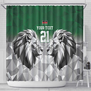 Custom Rugby Africa Kenya Shower Curtain Green Kenyan 22-23 Motif - African Pride