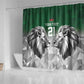 Custom Rugby Africa Kenya Shower Curtain Green Kenyan 22-23 Motif - African Pride