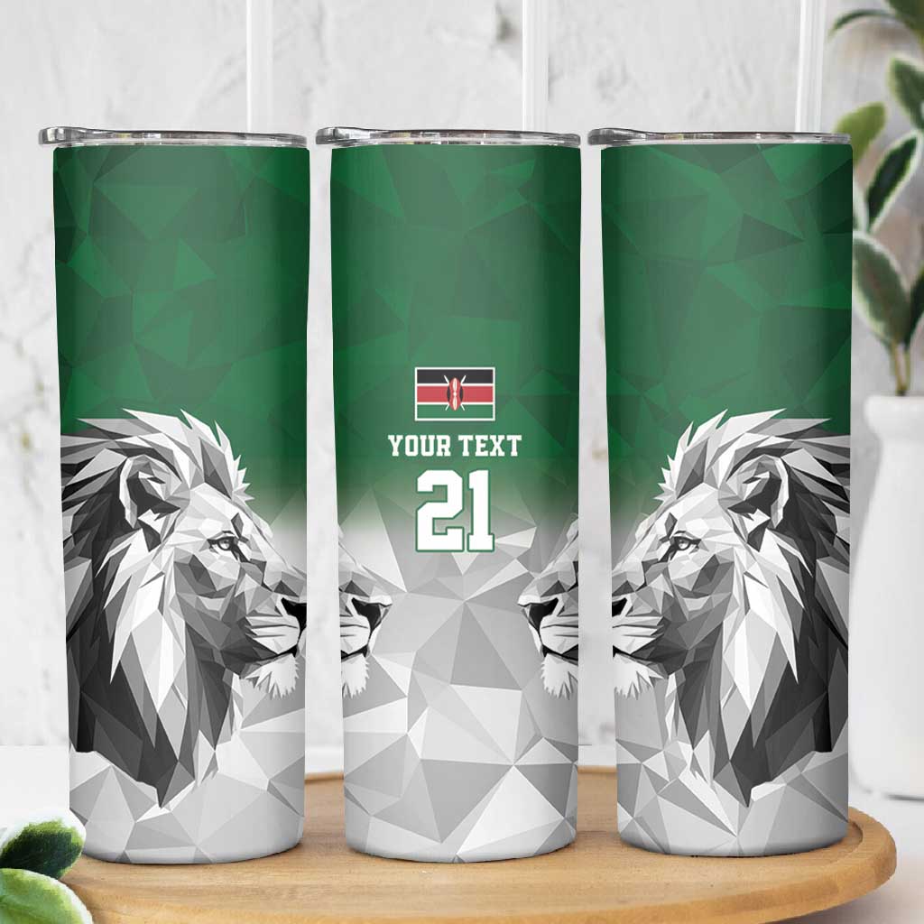 Custom Rugby Africa Kenya Skinny Tumbler Green Kenyan 22-23 Motif - African Pride