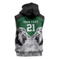 Custom Rugby Africa Kenya Sleeveless Zip Hoodie Green Kenyan 22-23 Motif - African Pride