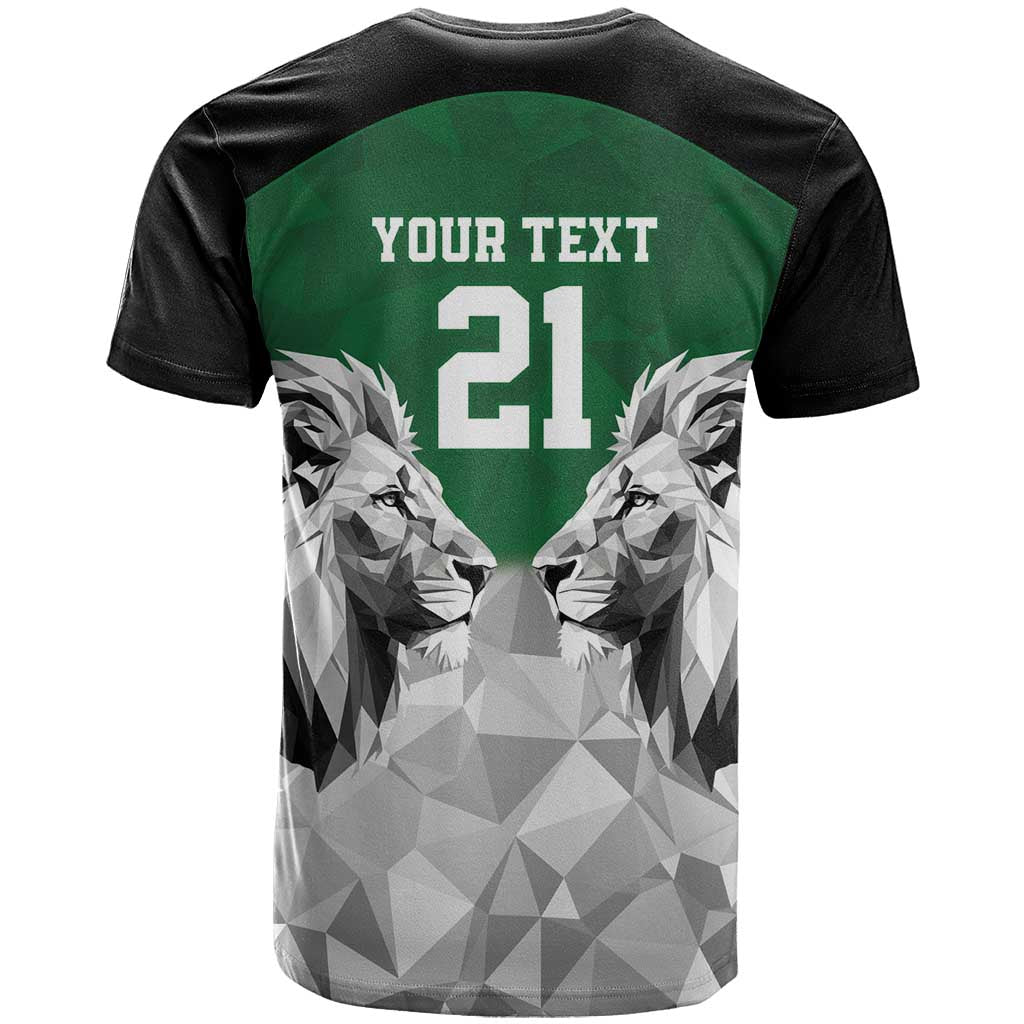 Custom Rugby Africa Kenya T shirt Green Kenyan 22-23 Motif - African Pride