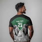 Custom Rugby Africa Kenya T shirt Green Kenyan 22-23 Motif - African Pride