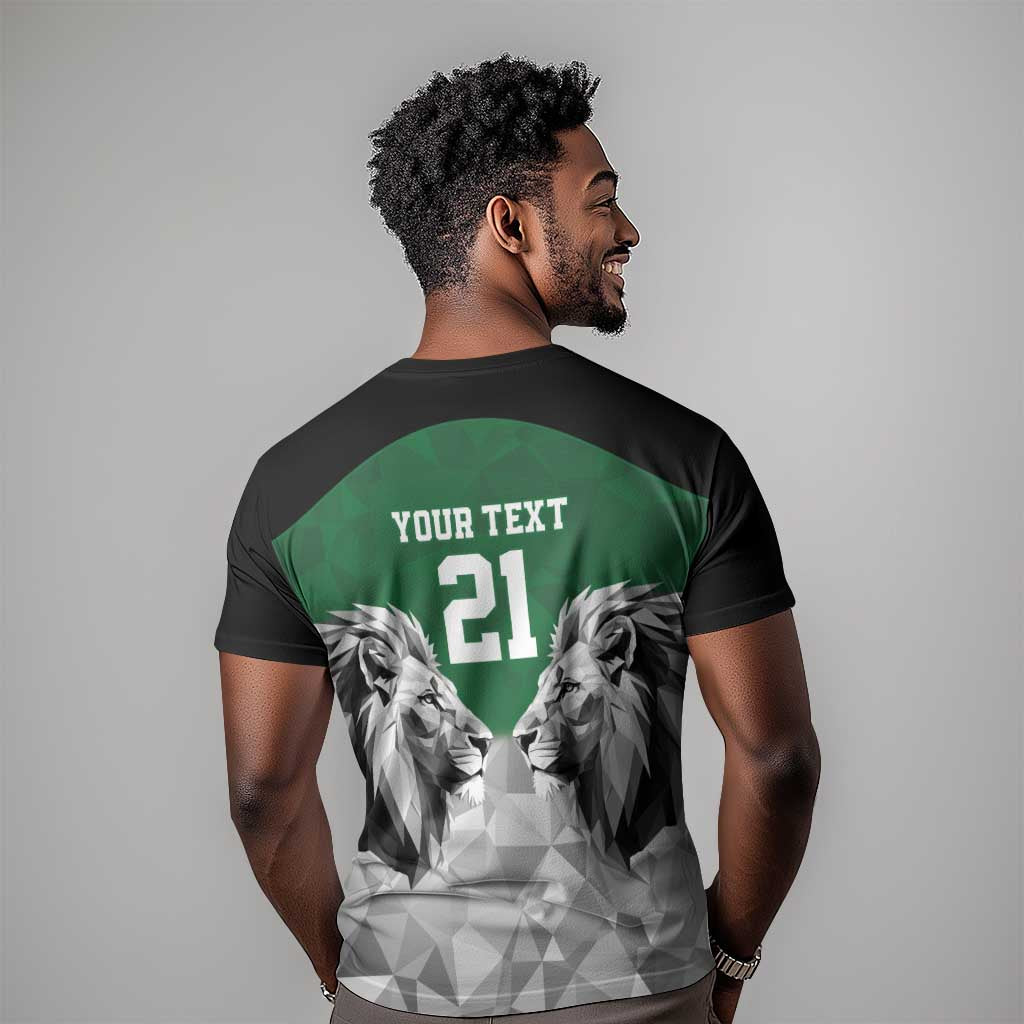 Custom Rugby Africa Kenya T shirt Green Kenyan 22-23 Motif - African Pride