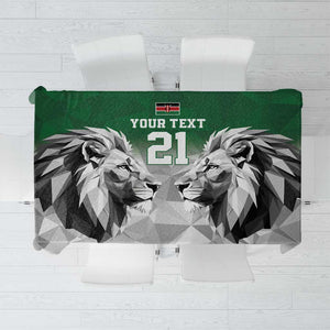 Custom Rugby Africa Kenya Tablecloth Green Kenyan 22-23 Motif - African Pride