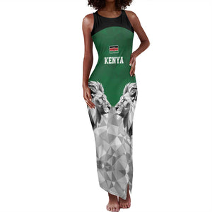 Custom Rugby Africa Kenya Tank Maxi Dress Green Kenyan 22-23 Motif - African Pride