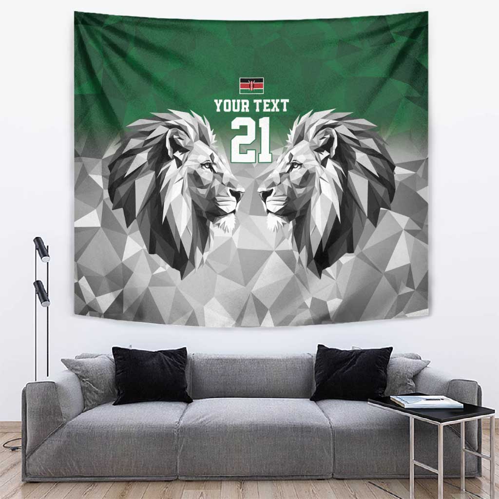 Custom Rugby Africa Kenya Tapestry Green Kenyan 22-23 Motif - African Pride