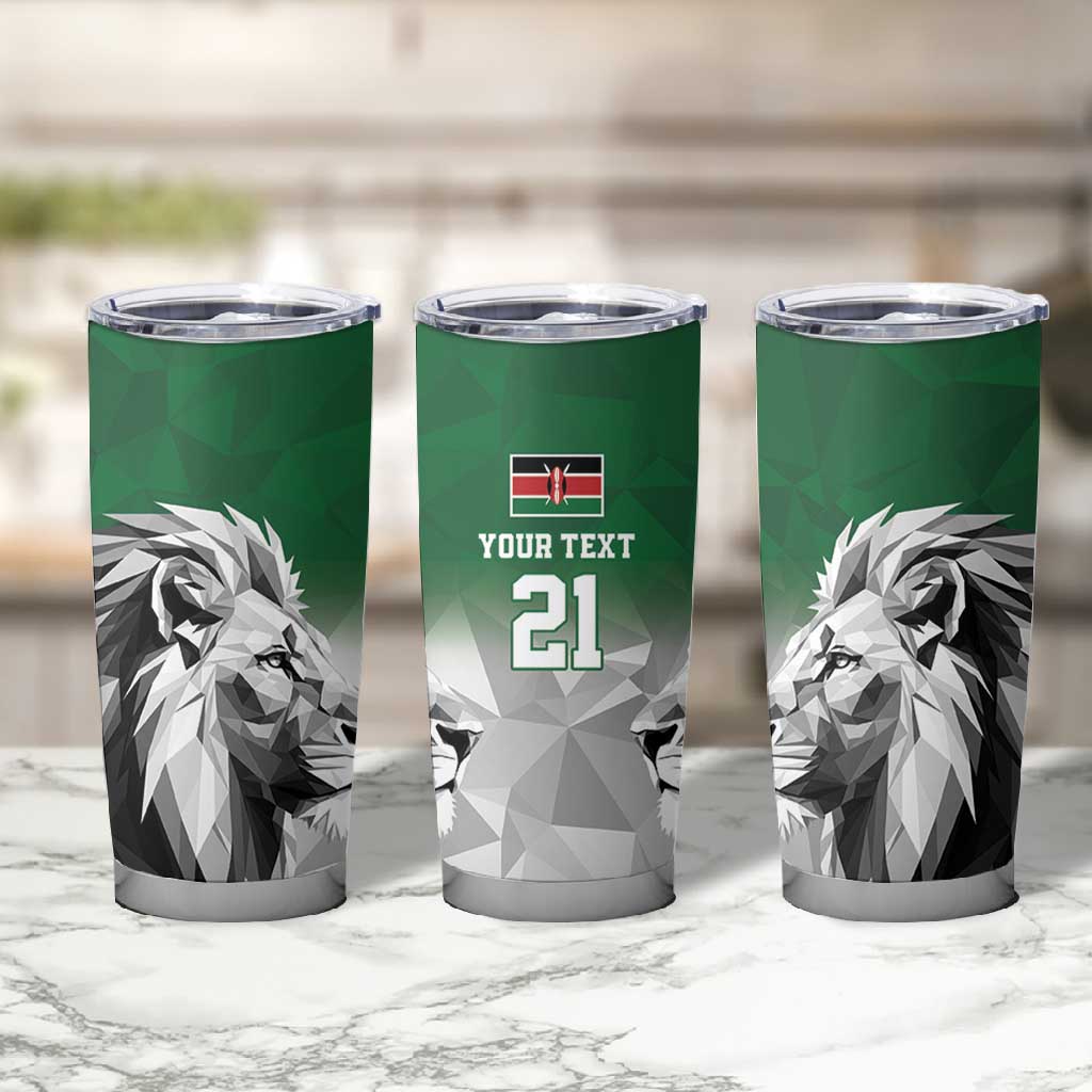Custom Rugby Africa Kenya Tumbler Cup Green Kenyan 22-23 Motif - African Pride