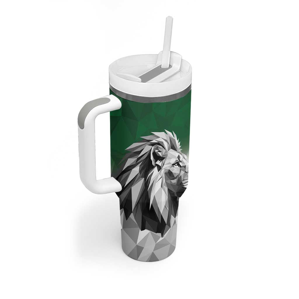 Custom Rugby Africa Kenya Tumbler With Handle Green Kenyan 22-23 Motif - African Pride