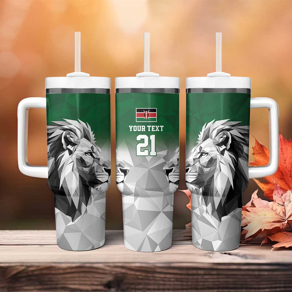 Custom Rugby Africa Kenya Tumbler With Handle Green Kenyan 22-23 Motif - African Pride