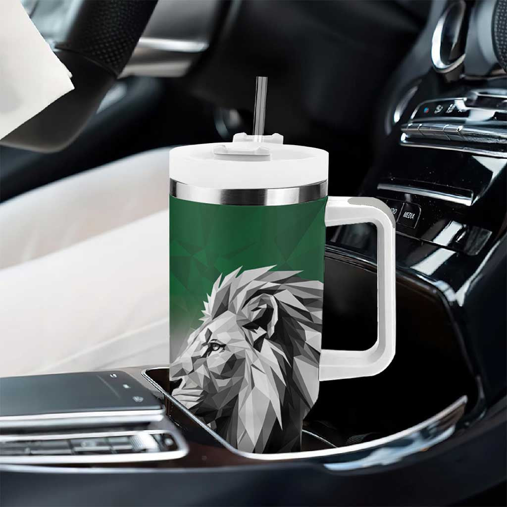 Custom Rugby Africa Kenya Tumbler With Handle Green Kenyan 22-23 Motif - African Pride