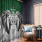 Custom Rugby Africa Kenya Window Curtain Green Kenyan 22-23 Motif - African Pride