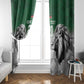 Custom Rugby Africa Kenya Window Curtain Green Kenyan 22-23 Motif - African Pride