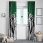 Custom Rugby Africa Kenya Window Curtain Green Kenyan 22-23 Motif - African Pride