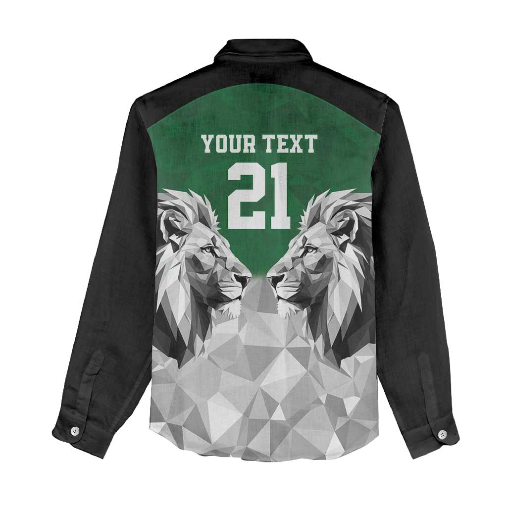 Custom Rugby Africa Kenya Women Casual Shirt Green Kenyan 22-23 Motif - African Pride
