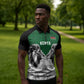 Custom Rugby Africa Kenya Zipper Polo Shirt Green Kenyan 22-23 Motif