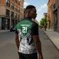 Custom Rugby Africa Kenya Zipper Polo Shirt Green Kenyan 22-23 Motif