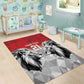 Custom Rugby Africa Kenya Area Rug Red Kenyan 22-23 Motif - African Pride