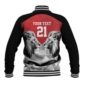 Custom Rugby Africa Kenya Baseball Jacket Red Kenyan 22-23 Motif - African Pride