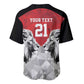 Custom Rugby Africa Kenya Baseball Jersey Red Kenyan 22-23 Motif - African Pride