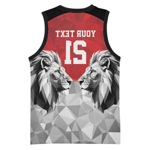 Custom Rugby Africa Kenya Basketball Jersey Red Kenyan 22-23 Motif - African Pride