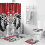 Custom Rugby Africa Kenya Bathroom Set Red Kenyan 22-23 Motif