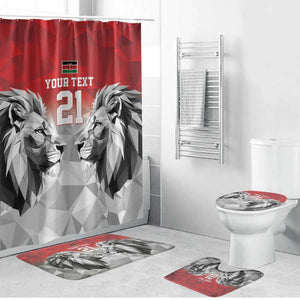 Custom Rugby Africa Kenya Bathroom Set Red Kenyan 22-23 Motif