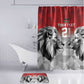 Custom Rugby Africa Kenya Bathroom Set Red Kenyan 22-23 Motif