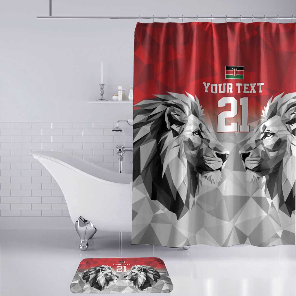 Custom Rugby Africa Kenya Bathroom Set Red Kenyan 22-23 Motif