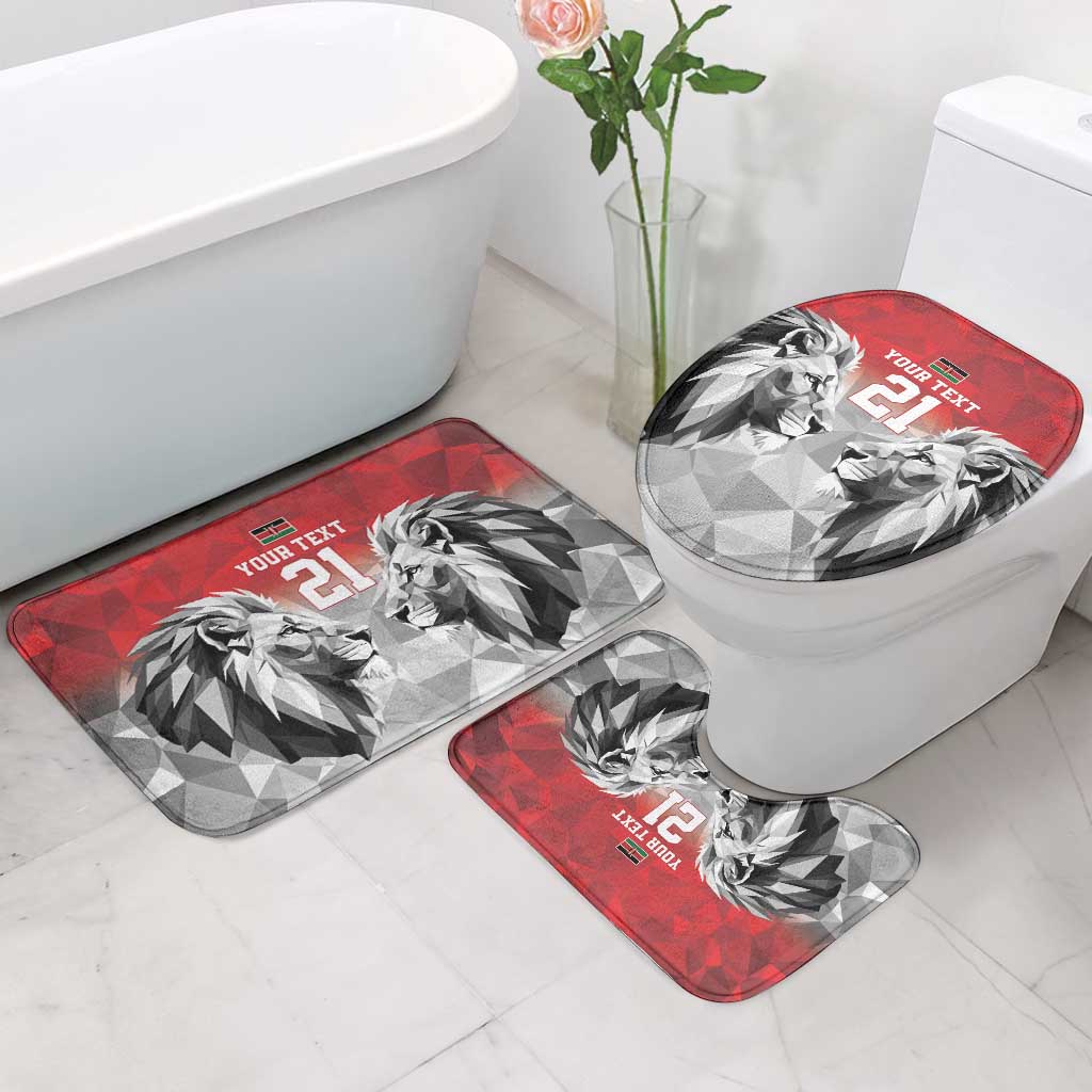 Custom Rugby Africa Kenya Bathroom Set Red Kenyan 22-23 Motif