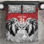 Custom Rugby Africa Kenya Bedding Set Red Kenyan 22-23 Motif - African Pride