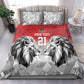 Custom Rugby Africa Kenya Bedding Set Red Kenyan 22-23 Motif - African Pride