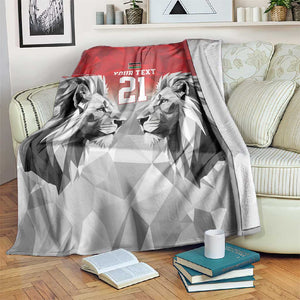 Custom Rugby Africa Kenya Blanket Red Kenyan 22-23 Motif - African Pride