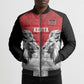 Custom Rugby Africa Kenya Bomber Puffer Jacket Red Kenyan 22-23 Motif