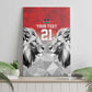 Custom Rugby Africa Kenya Canvas Wall Art Red Kenyan 22-23 Motif - African Pride
