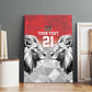 Custom Rugby Africa Kenya Canvas Wall Art Red Kenyan 22-23 Motif - African Pride