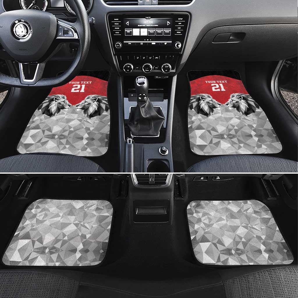 Custom Rugby Africa Kenya Car Mats Red Kenyan 22-23 Motif - African Pride