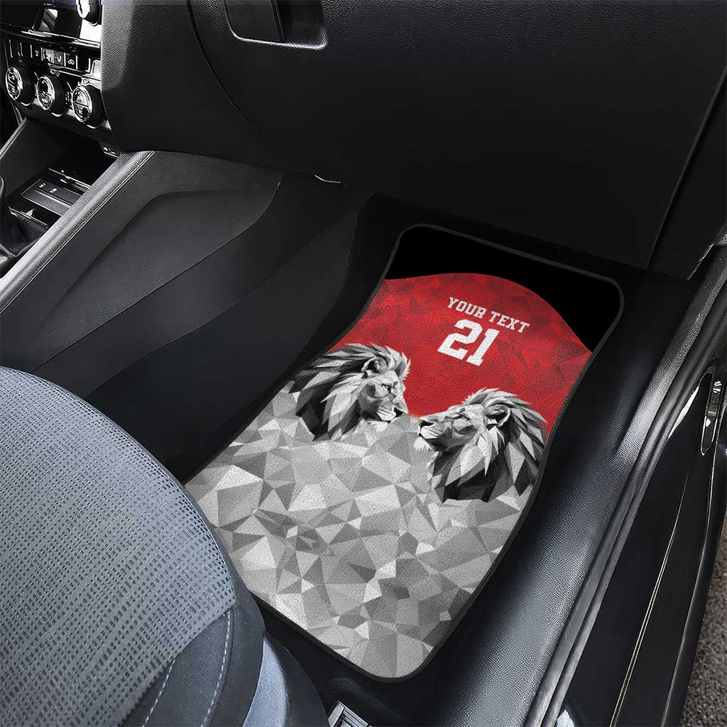 Custom Rugby Africa Kenya Car Mats Red Kenyan 22-23 Motif - African Pride