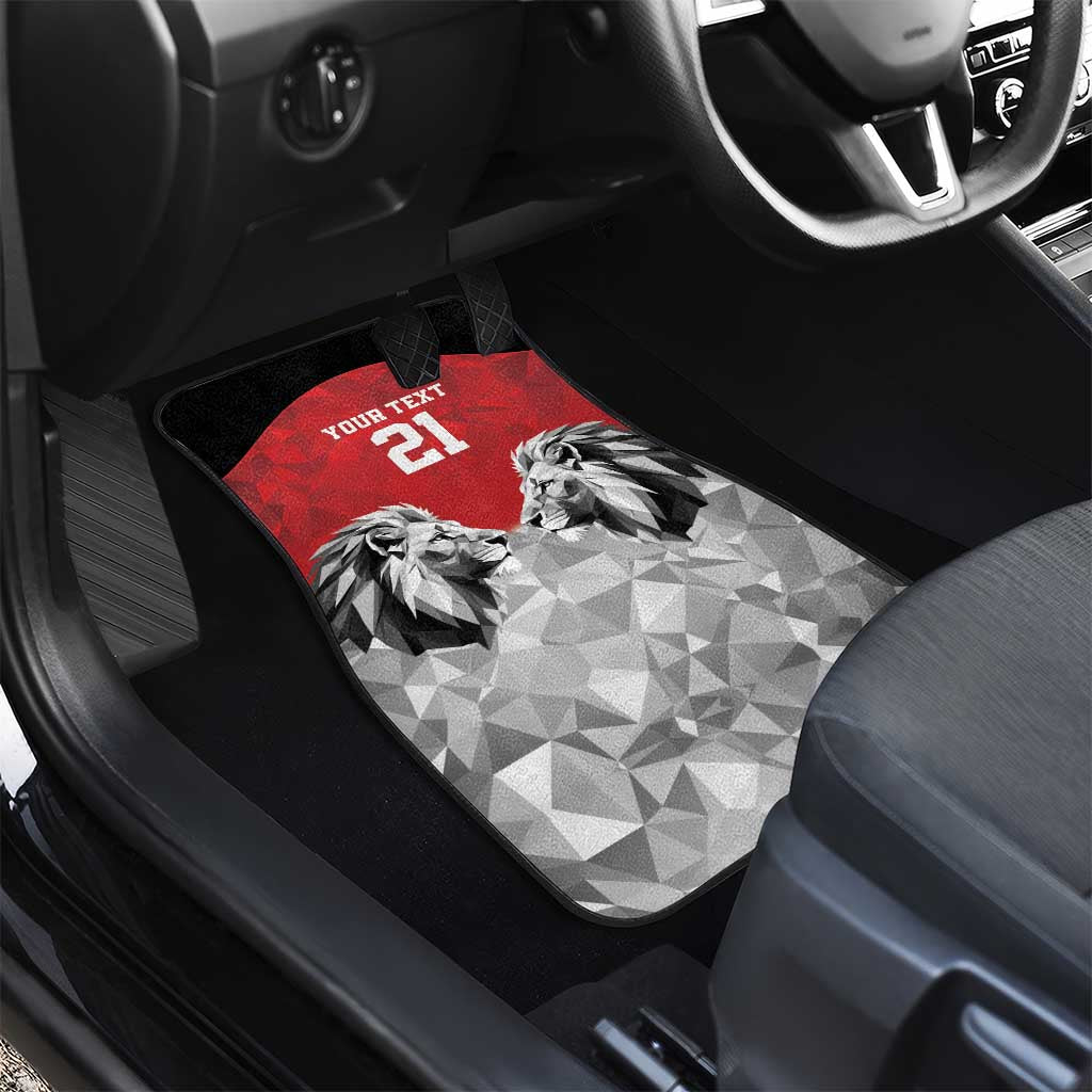 Custom Rugby Africa Kenya Car Mats Red Kenyan 22-23 Motif - African Pride