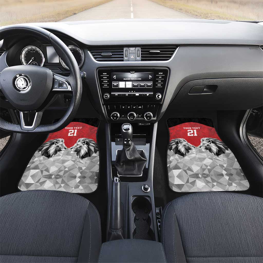 Custom Rugby Africa Kenya Car Mats Red Kenyan 22-23 Motif - African Pride