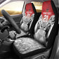 Custom Rugby Africa Kenya Car Seat Cover Red Kenyan 22-23 Motif - African Pride