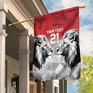 Custom Rugby Africa Kenya Garden Flag Red Kenyan 22-23 Motif - African Pride