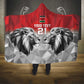Custom Rugby Africa Kenya Hooded Blanket Red Kenyan 22-23 Motif - African Pride